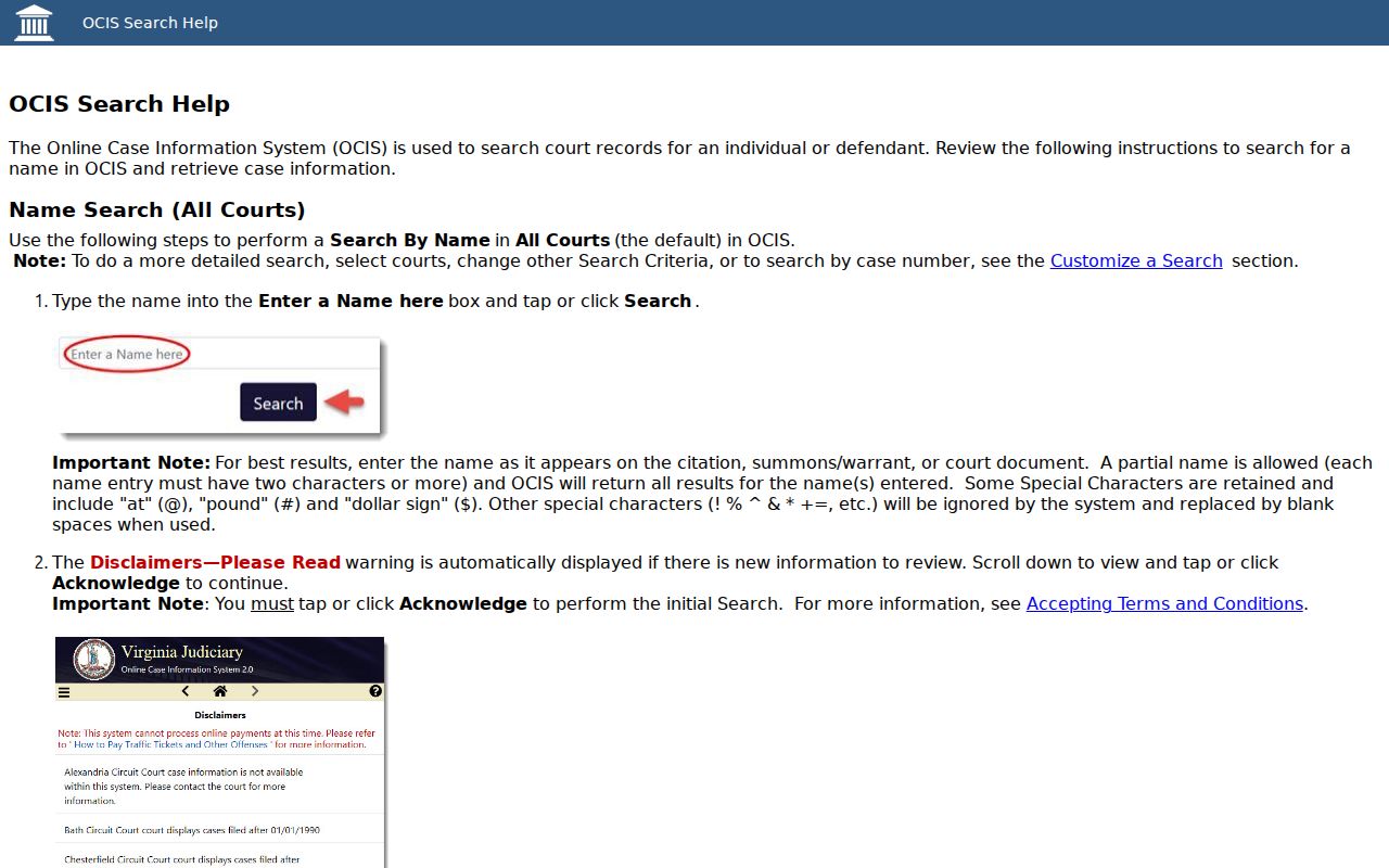 Northampton County warrant lookup example of official name and case-number search controls